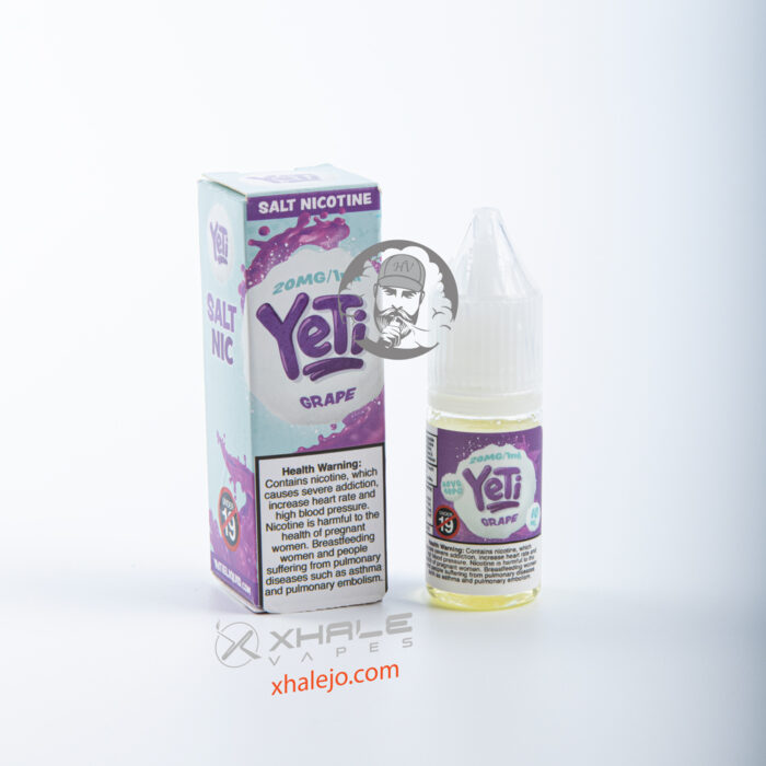 YETI GRAPE NIC SALT E-LIQUID 20MG 10ML