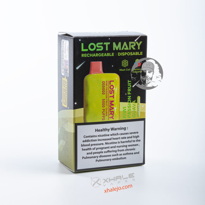 LOST MARY KIWI PASSION FRUIT GUAVA 5000 PUFFS