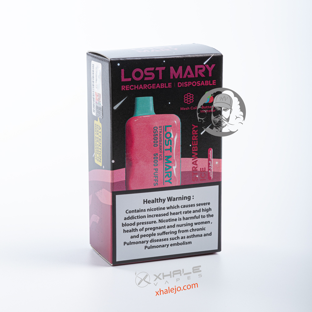 LOST MARY STRAWBERRY ICE 5000 PUFFS