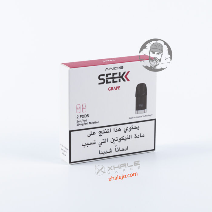 SEEK PODS GRAPE 20MG 2ML/POD